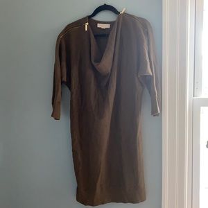 Michael Kors cowl neck dress with gold details